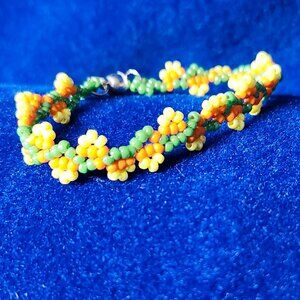 Bright Cactus Flower Bracelet
